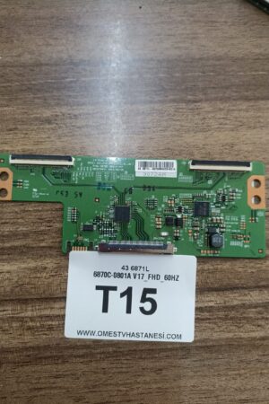 A43 A 670 A T CON BOARD , 6870C-0801A , V17 FHD 60HZ CIC 4L V0.7 , 9072AK
